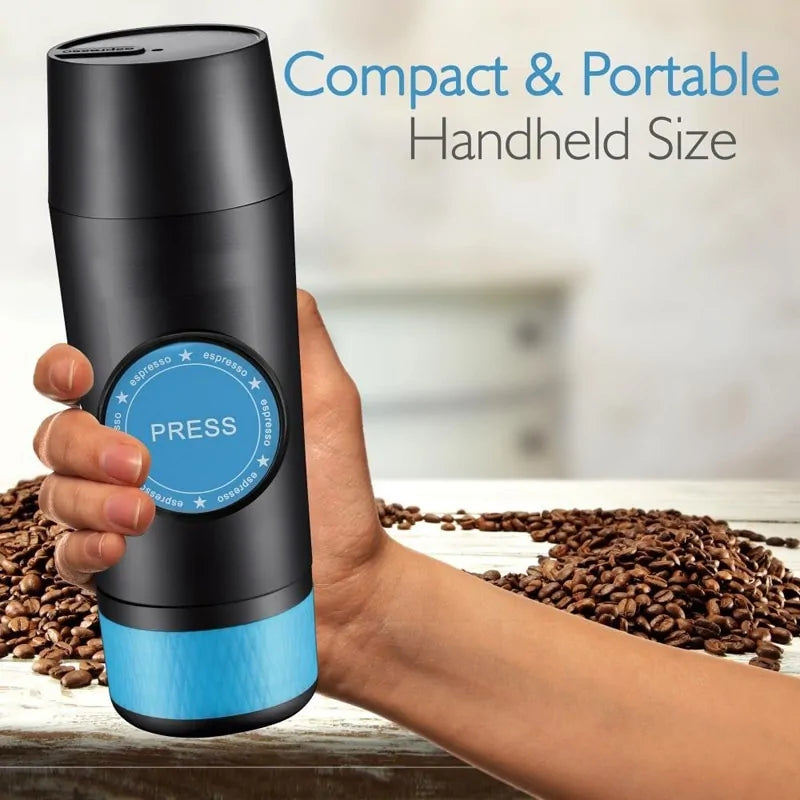 2 in 1 Capsule & Ground Mini Espresso Portable Coffee Maker